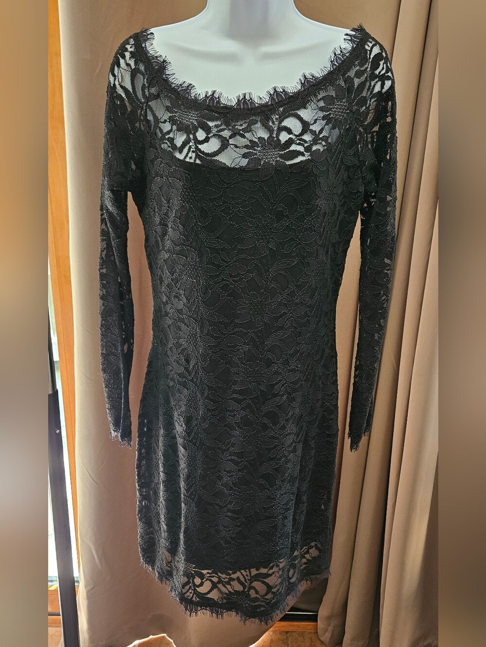 Jump Apparel Black Lace Long Sleeve